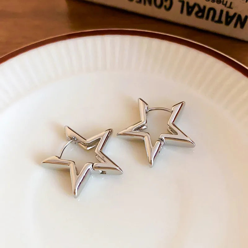 Star Sighted Earrings- Silver