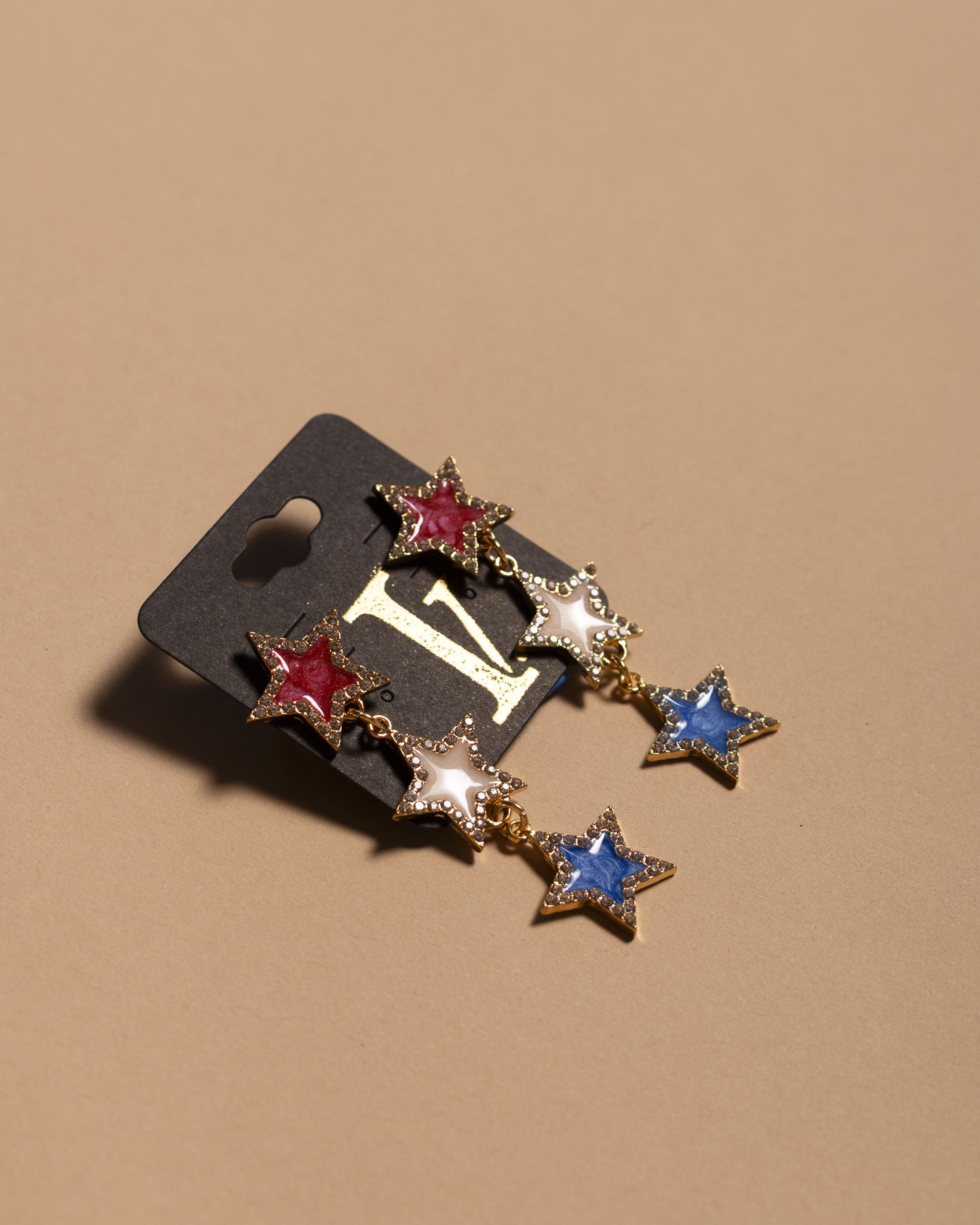 Star Spangled Hammered Earrings