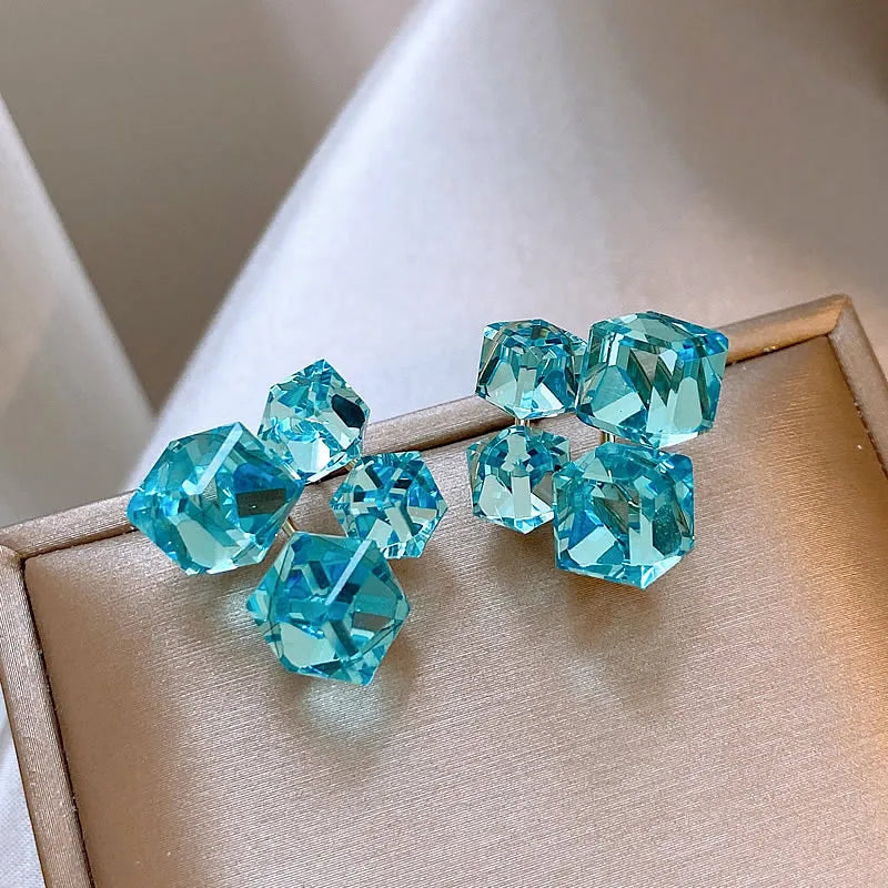 Cold as Ice Stud Earrings