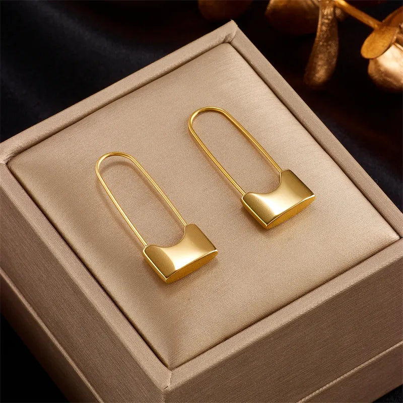 Love on Lock Down Earrings- Gold