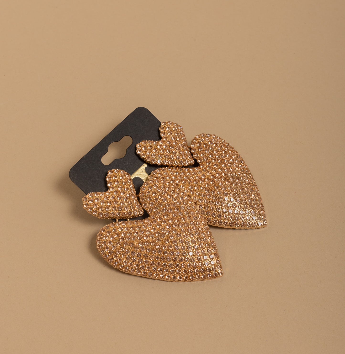 Large at Heart Earrings- Champagne