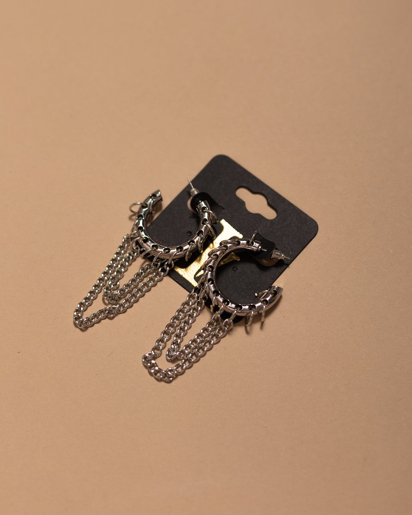 Chain Reaction Hoop Earrings