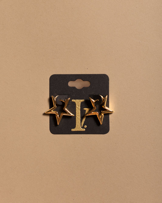 Star Sighted Earrings- Gold
