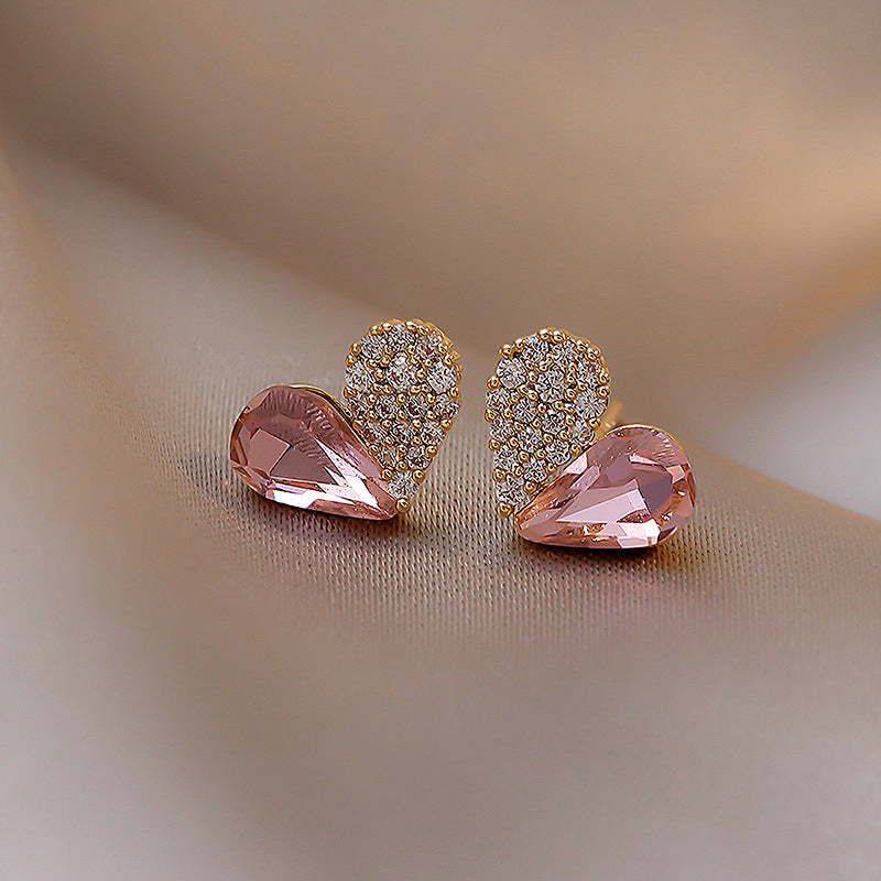 A Pink of My Heart Stud Earrings