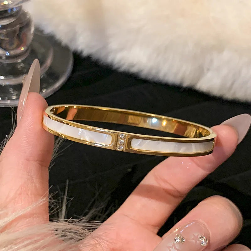 Diamond in the Oyster Bangle