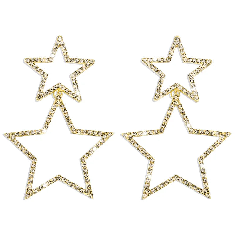 Dallastruck Star Earrings- Gold