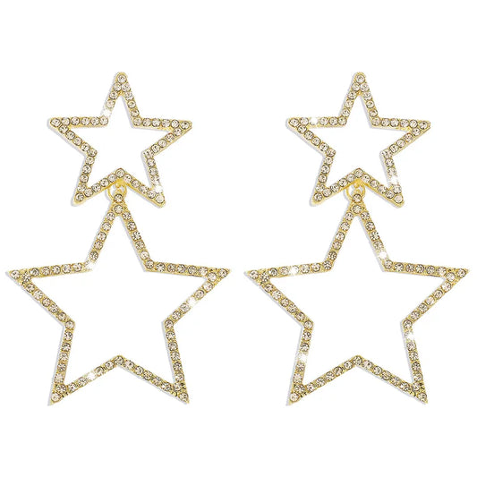 Dallastruck Star Earrings- Gold